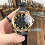 Swiss Roger Dubuis Knights Of The Round Table Watch Rose Gold 45mm